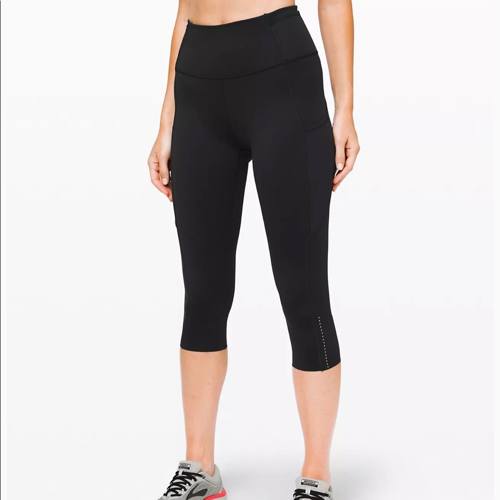 Lululemon Fast and Free High Rise Crop 19” Nulux